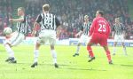 Aberdeen v Pars 12th April 2003. Lee Bullen on the ball