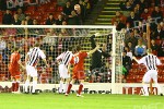 Aberdeen v Pars 18th March 2009. Paul Gallagher under some early pressure.