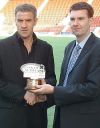 Craig Brewster with Player of Month for Dec 2004