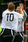 Dundee v Pars 15th September 2007. Jim Hamilton and Bobby Ryan celebrate!