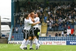 Dundee v Pars 15th September 2007. Owen Morrison, Jim Hamilton and Mark Burchill celebrate!
