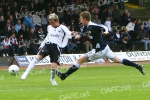 Dundee v Pars 15th September 2007. Bobby Ryan pulls the trigger and goes narrowly over.
