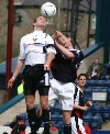 Dundee v Pars 9th April 2005. Noel Hunt in action.