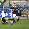 Dundee v Pars 9th April 2005. Gary Mason gets booked for this effort.