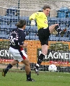 Dundee v Pars 9th April 2005. Derek Stillie v Fabian Caballero.