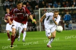 Hearts v Pars 25th September 2007. Calum Woods chases.