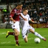Hearts v Pars 25th September 2007. Calum Woods gets ball first but gets yellow for it?????????????(1 of 2).