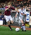 Hearts v Pars 4th Dec 2004. Scott Thomson in action.