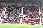 Hearts v Pars 4th December 2004. Pars crowd at Tynecastle.