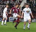 Hearts v Pars 4th December 2004. Scott Thomson in action.