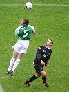 Hibs v Pars 30th July 2005. Simon Donnelly in action