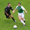 Hibs v Pars 30th July 2005. Darren Young in action.