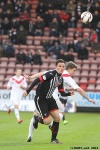 Pars v Airdrieonians 21st September 2013. Robert Thomson in action.