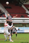Callum Morris in action. Pars v Airdrieonians 18th January 2014.
