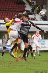Lawrence Shankland v Ross Gilmour. Pars v Airdrieonians 18th January 2014.