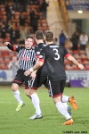 Allan Smith in action. Pars v Airdrieonians 18th January 2014.