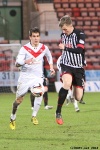 Pars v Raith Rovers (Ramsden Cup) 20th August 2013. Kerr Young v Joe Cardle.