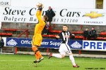 Pars v Airdrie Utd. 12th January 2013. Another hopeless long ball to Ryan Wallace.