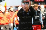 Jim Jeffries applauds the home supporters. Pars v Aberdeen 28th April 2012.