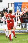 Pars v Aberdeen 7th March 2009. Graham Bayne v Lee Mair.