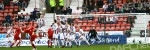Pars v Aberdeen 7th March 2009. Paul Gallagher saves free-kick. (3 of 8)