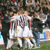 Pars v Aberdeen 7th March 2009. Celebrations...with the fans! (7 of 8).