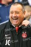 Pars v Aberdeen 7th March 2009. A happy Jimmy Calderwood.