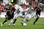 Pars v Airdrie Utd. 23rd August 2008. Iain Williamson and Nick Phinn in action.