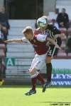 Pars v Arbroath 17th August 2013. Kerr Young v Alan Cook.