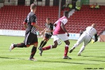 Pars v Arbroath 17th August 2013. Shaun Byrne scores his first goal for the Pars!