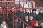 Pars v Ayr United 22nd February 2014. Bert Paton and Bert Allan taking in the game.