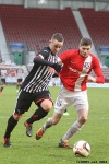 Pars v Ayr United 22nd February 2014. Ryan Wallace in action.