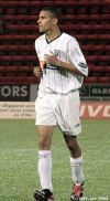 Pars v Cowdenbeath (CIS Cup 2nd round) 24th September 2003. Richard Byrne enjoying his first of many games for the Pars