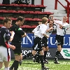 Pars v Dundee 7th May 2005. Pars celebrate the own goal.
