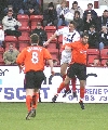 Pars v Dundee Utd. 22nd Jan 2005. Andy Tod v Stevie Crawford.
