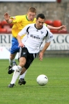 Pars v Hamilton Academical 20th October 2007. Stephen Glass in action.