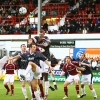 Pars v Hearts 2nd January 2007. Pars defending in numbers.