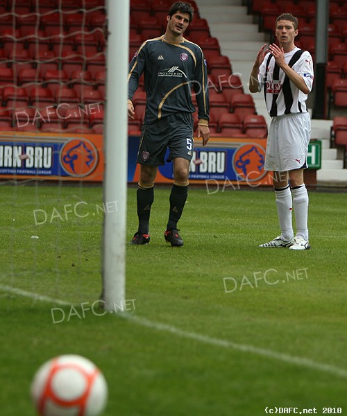                          (c) www.DAFC.net
Photographs can be requested from photos@dafc.net

However it goes just wide

(clarkeheel3ParsvArbroath24thJuly2010.jpg)