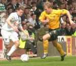 Pars v Celtic 3rd May 2003. Noel Hunt v Ulrik Laursen
