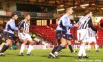 Pars v Dundee  28th January 2003. Craig Brewster and Stevie Crawford v  Dundee defence