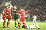 Aberdeen v Pars 10th December 2005. Andrew Considine booked.