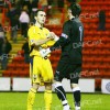 Airdrie Utd. v Pars 4th November 2008. Nick Phinn and Paul Gallagher at full time.