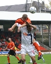 Dundee Utd. v Pars 30th Oct 2004. Andy Tod in action.