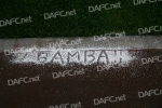 BK Häcken v Pars 30th August 2007. Souleymane Bamba`s name written in the grit.