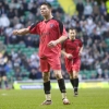 Celtic v Pars 3rd March 2007. Adam Hammill celebrates!