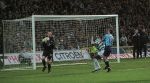 Celtic v Pars 8th November 2003. Rab Douglas grasps ball after it smashes under the bar.