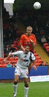 Dundee Utd. v Pars 30th Oct 2004. Craig Brewster in action.