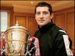 Declan Devine with the Carlsberg FAI Cup.
