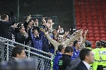 Dundee Utd. v Pars 30th Oct 2004. Delight for the away fans.