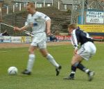Shields rounds Dundee player